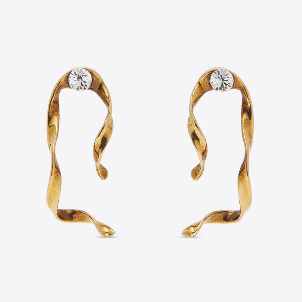 Dries Van Noten Wave Stud Earring